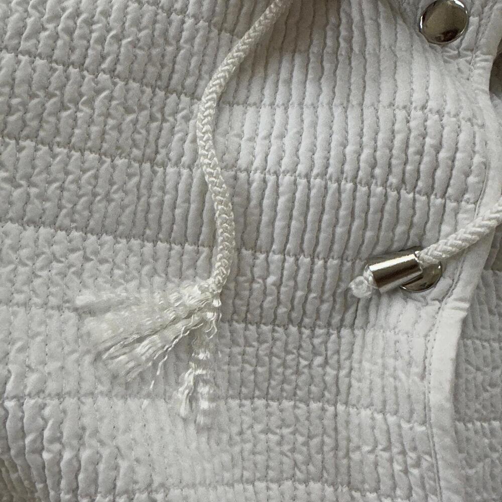 Pendleton White Button Front Hooded Jacket Coat S… - image 3